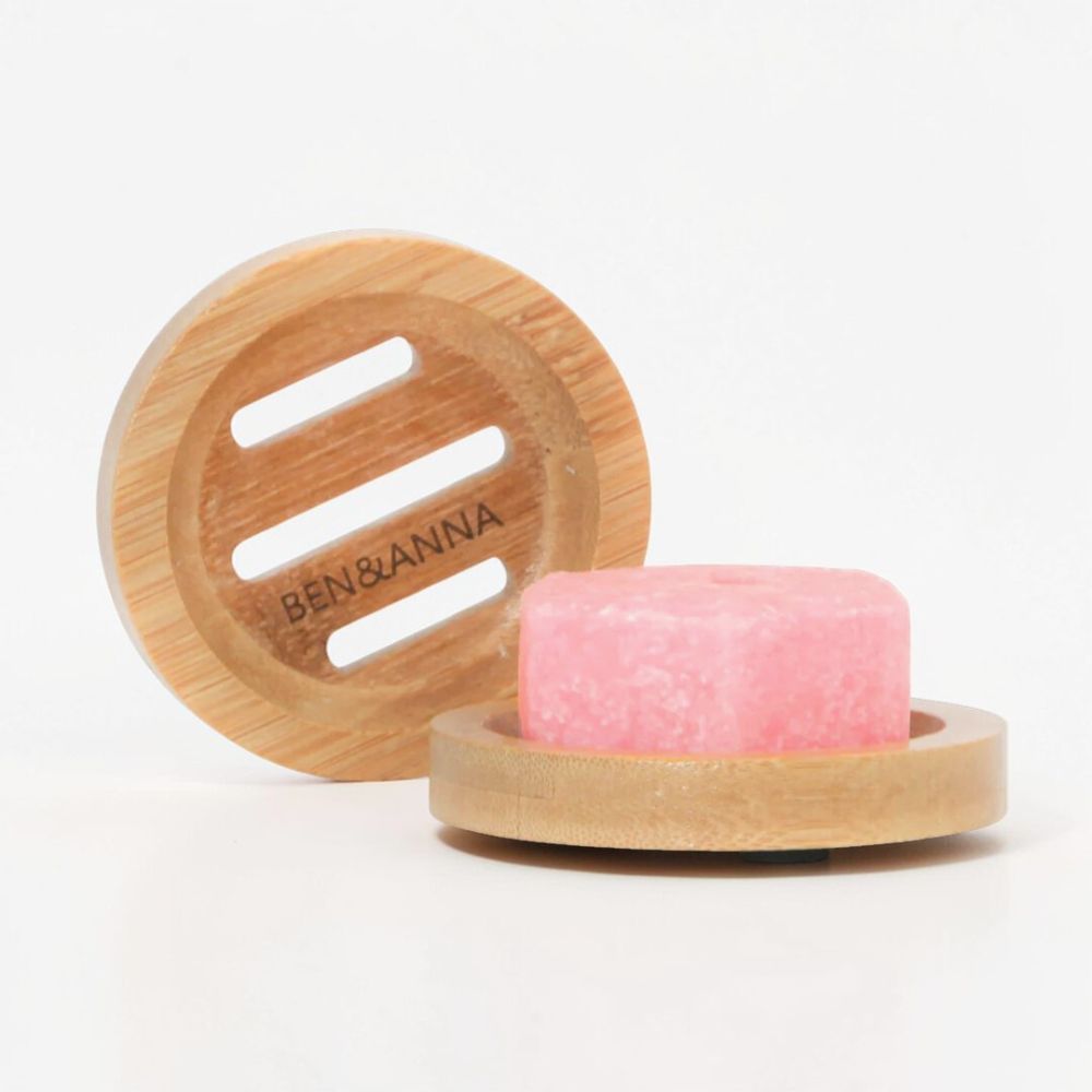 Schale von LOVE SOAP, BEN&ANNA, aus Keramik mit dekorativem Design, ideal für Seifen oder Dekorationszwecke sichtbar in der Abbildung