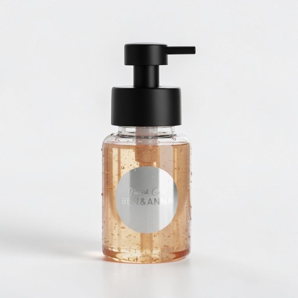 Duschgel- und Shampoo-Spender von BEN&ANNA, elegante Wandhalterung für Bad, aus langlebigem Kunststoff in modernem Design