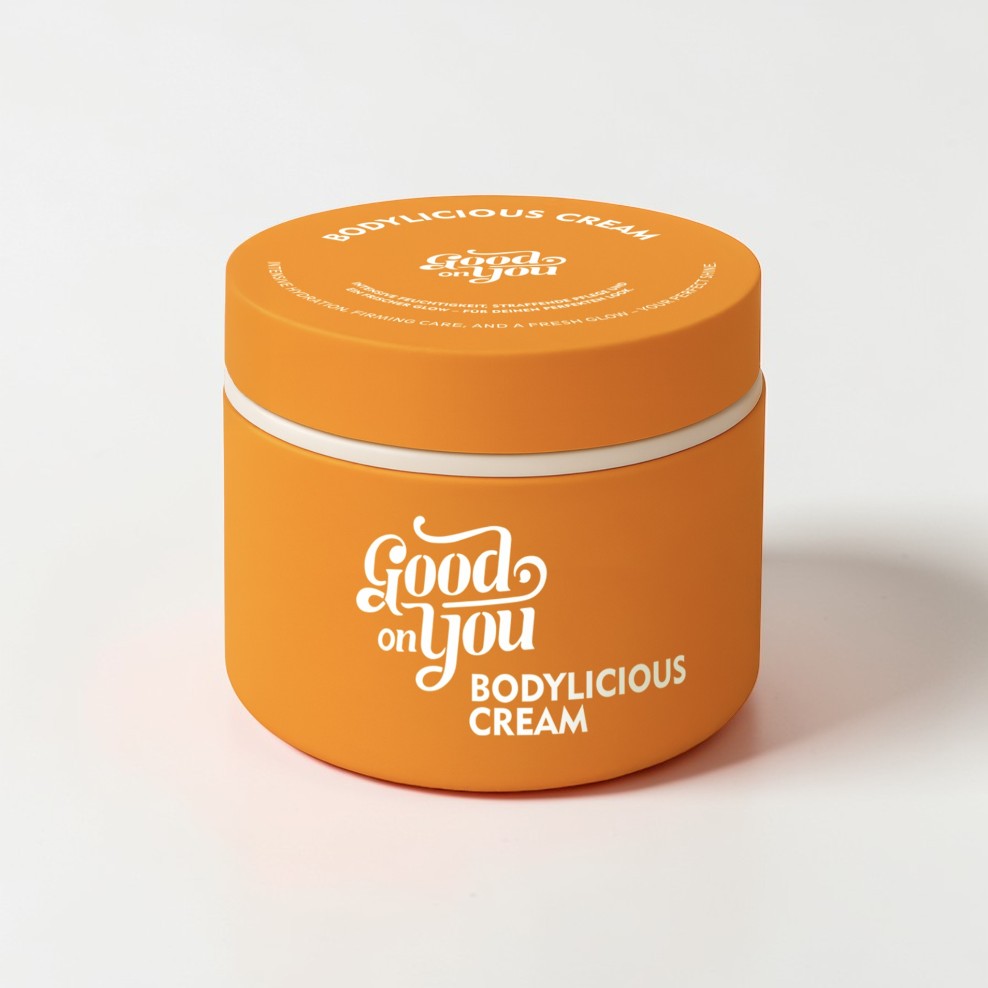 Ben&Anna Bodylicious Creme für straffe, seidig weiche Haut, zeigt die elegante Verpackung der Körpercreme.