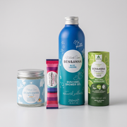 BEN&ANNA Pflegeset Zahnpasta Deo Duschgel & Lipbalm vegan 4-teilig