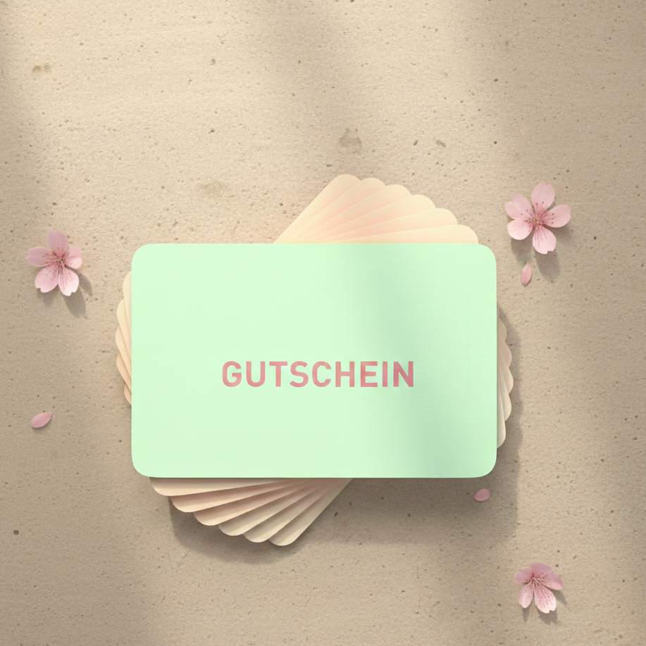 Geschenkgutschein von BEN&ANNA, hochwertiger Geschenkgutschein auf weißem Hintergrund, ideal zum Verschenken.