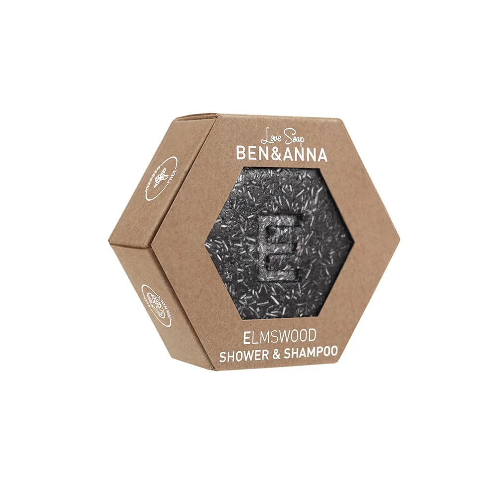 Valentinstag Geschenkset von BEN&ANNA mit Love Soap in Elmswood-Duft, elegant verpackt und ideal für romantische Anlässe.
