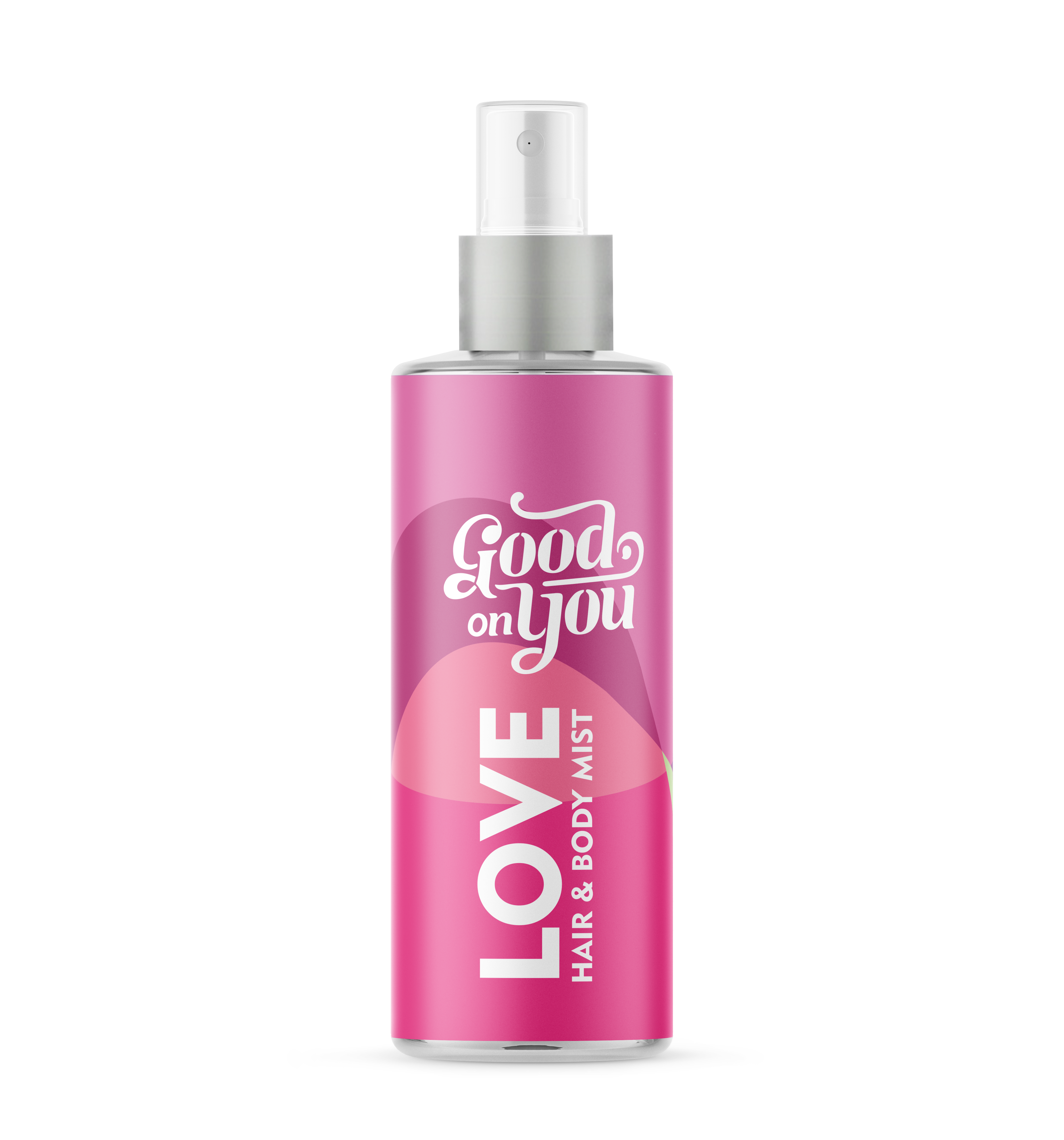 Good on you LOVE Hair & Body Mist mit Sprühflasche, leichter Duft für Haare und Haut, frische und angenehme Pflege.