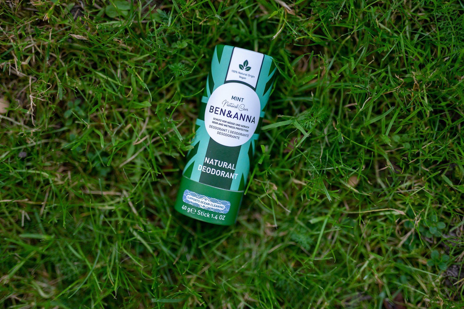 Deo Papertube Mint von BEN&ANNA, umweltfreundliche Papierverpackung für erfrischendes Deodorant in Minzduft