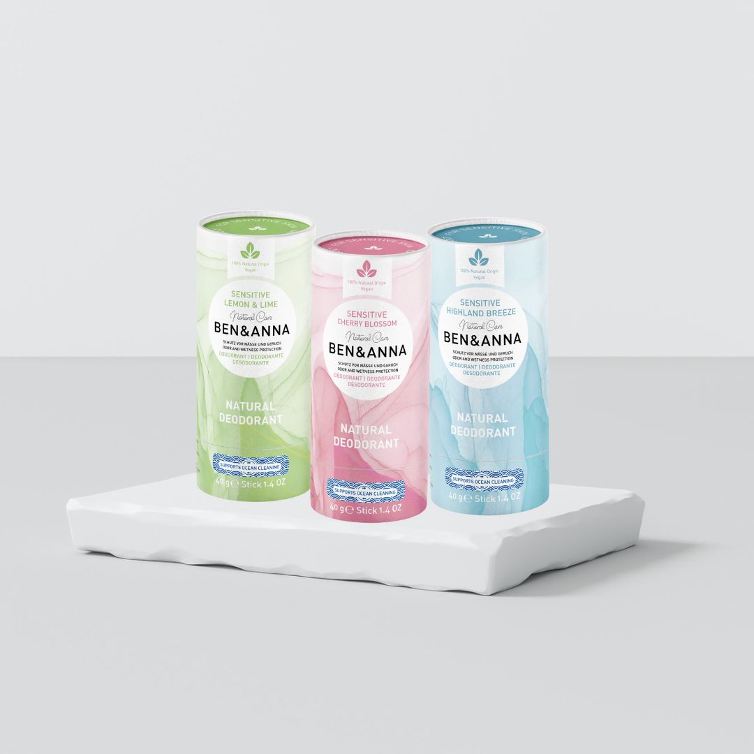 3’s set deodorant Papertube sensitive - different varieties